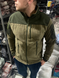 Тактическая флисовая ветровка хаки XL M0013 фото