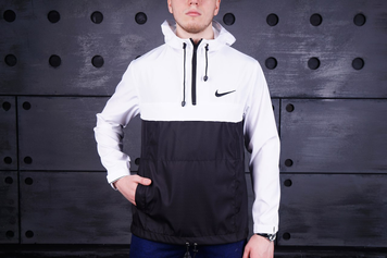 Анорак nike President бело-черный S F0010 фото
